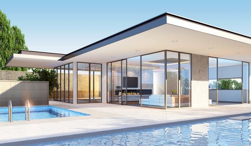 Maison moderne avec piscine